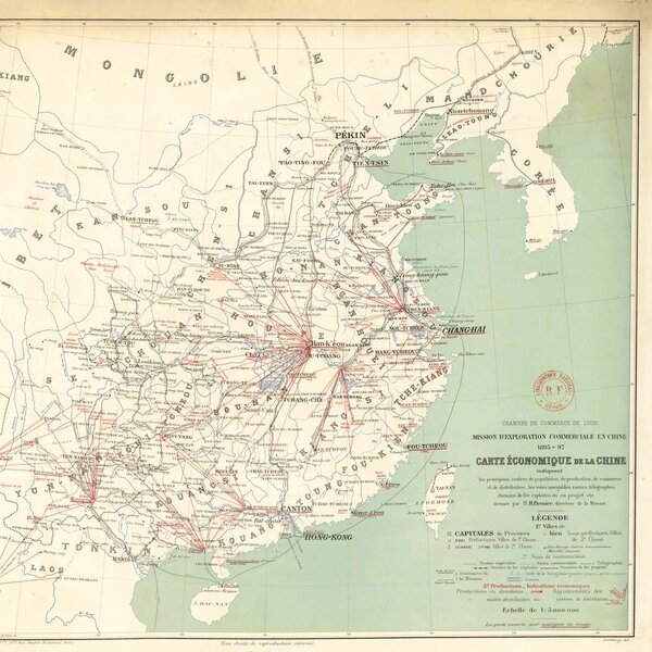 Chambre de commerce de Lyon Brenier Henri economic map of china