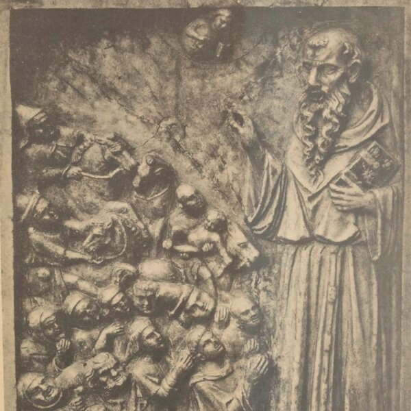 Odoric Pordenone Prechant Infideles Marbre Udine