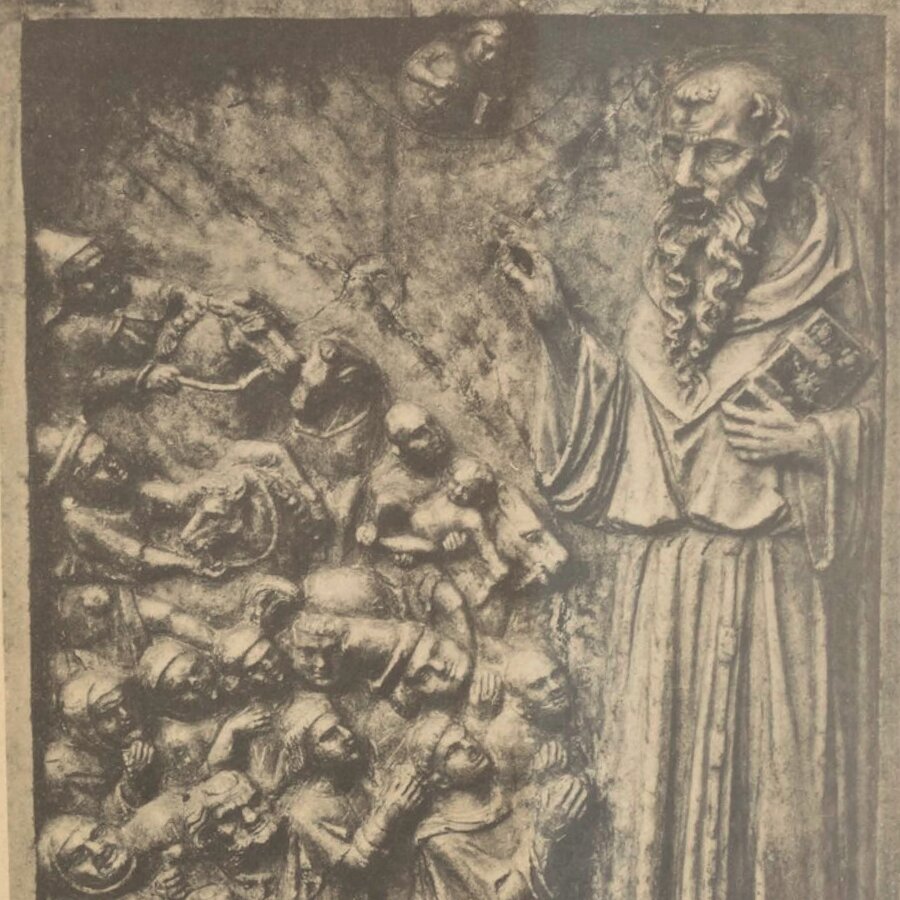 Odoric&#x20;Pordenone&#x20;Prechant&#x20;Infideles&#x20;Marbre&#x20;Udine