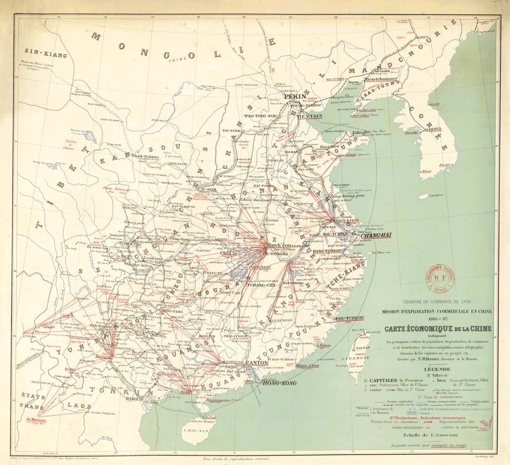 Economic Map of China,1898