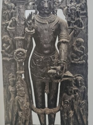 Jaipur museum vishnu black stone sanganer 12th