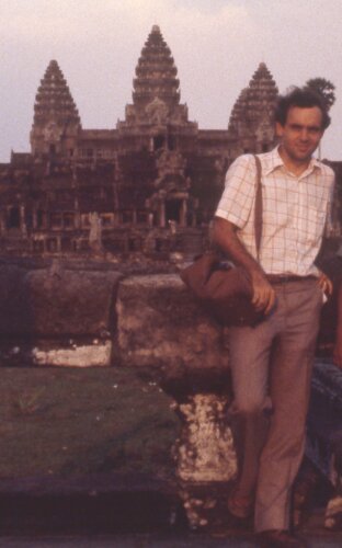 John Burgess at Angkor Wat 1980