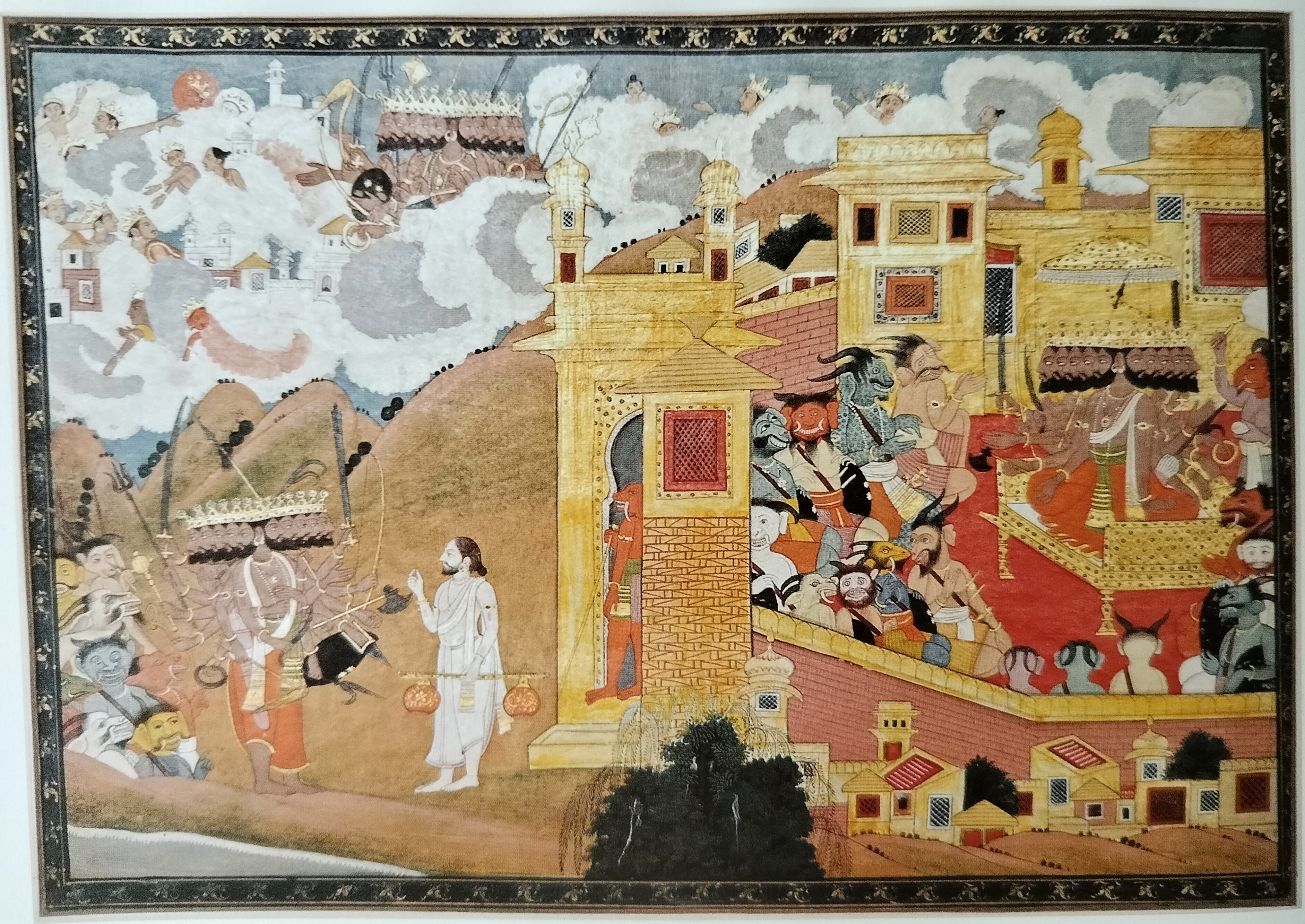 Jaipur museum ramayana pahari guler or kangra 19th