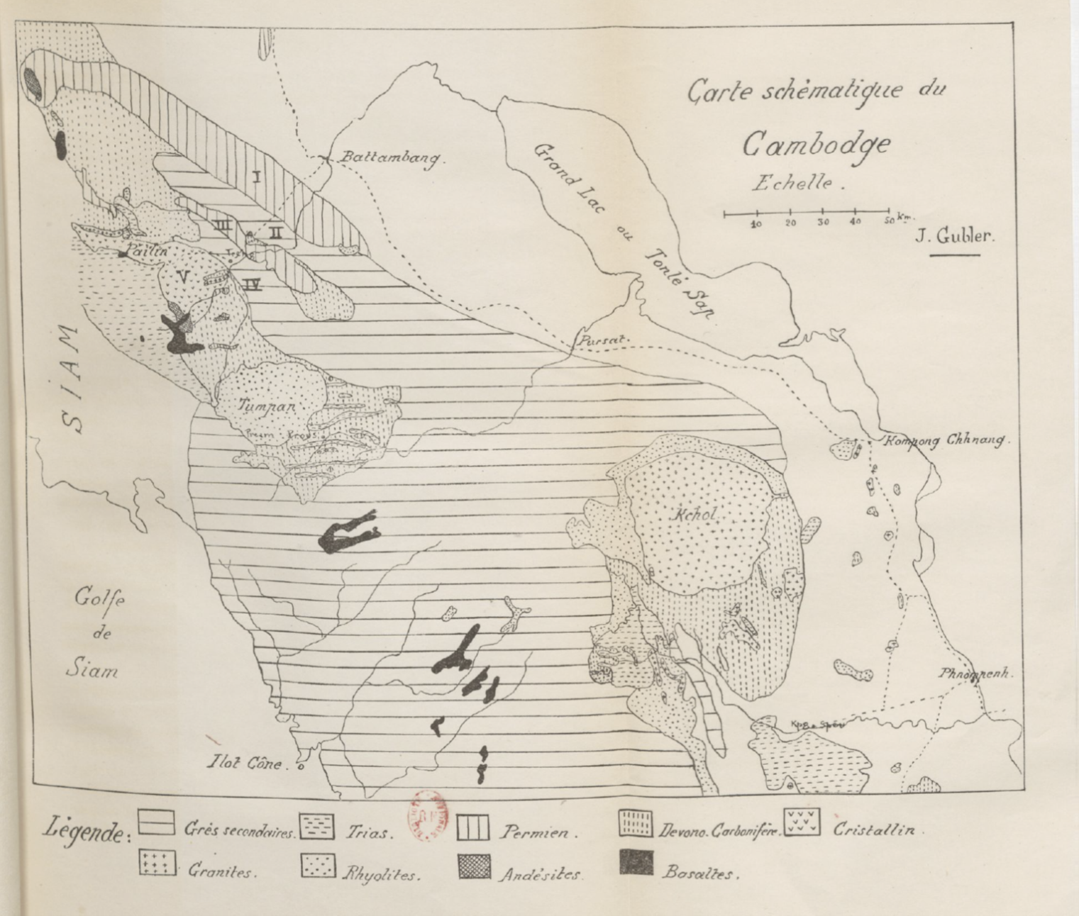 Morizon carte geologique map 1936