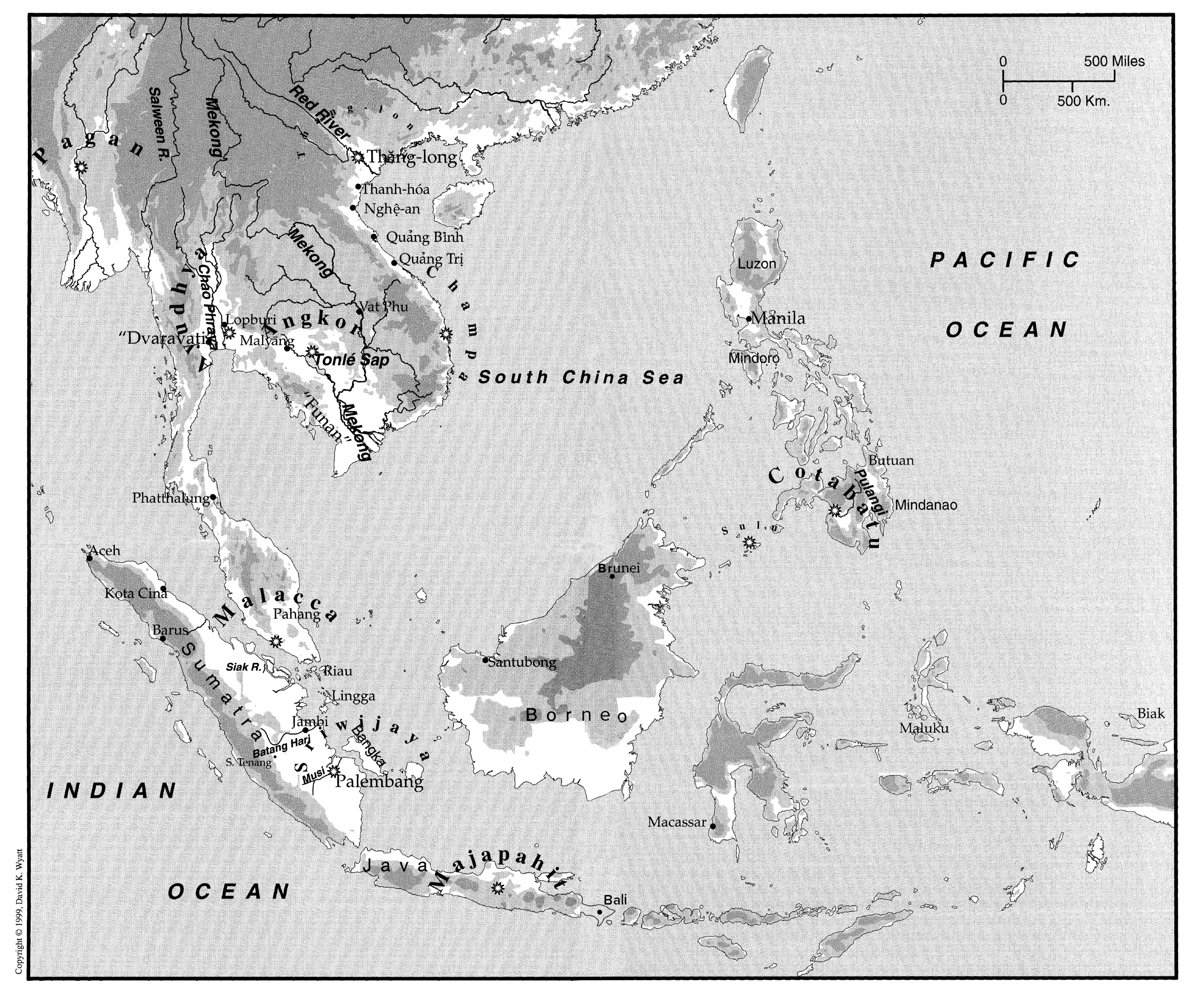 Early Southeast Asia [c. 7th century] Map